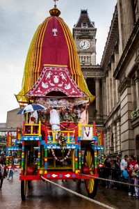 Giant chariot of Birmingham Ratha Yatra Festival 2013