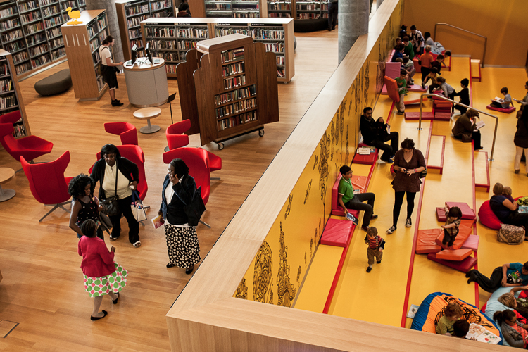 Children's area of the Library of Birmingham