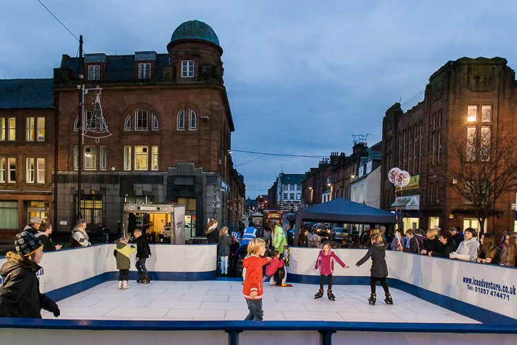 The ice rink at Queensberry Square