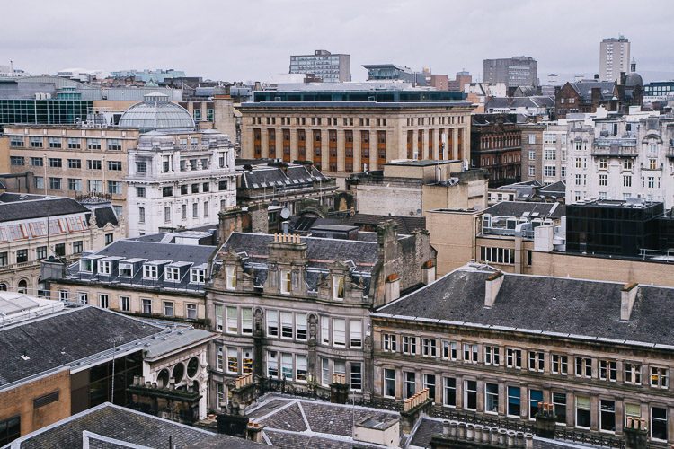 Glasgow cityscapes and rooftops