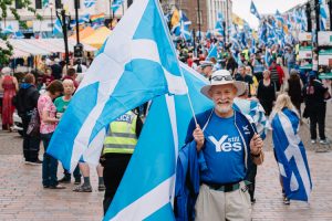 The YES campaigner rallies for the second referendum