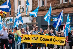 D&G SNP Council Group at Dumfries march for Scottish independence