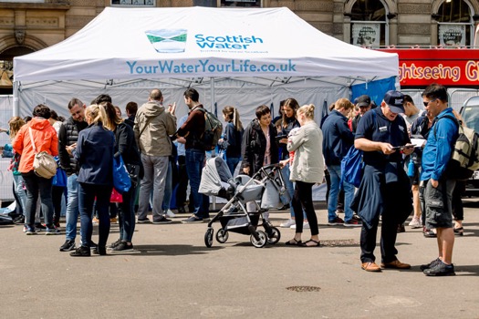 Scottish Water event draws crowds at George Square, Glasgow