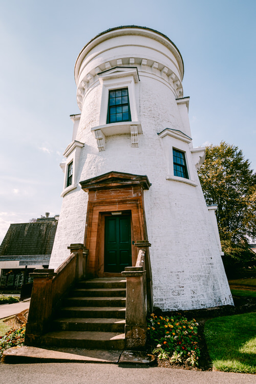 The tower of a windmill built in 1798 and taken over for a conversion into observatory in 1836